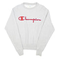 CHAMPION REVERSE WEAVE Womens Grey Crew Neck Sweatshirt XS Logo Embroidery