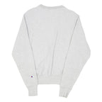CHAMPION REVERSE WEAVE Womens Grey Crew Neck Sweatshirt XS Logo Embroidery