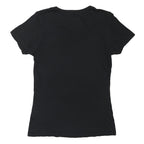 NIKE Womens Black & White Logo Graphic T-Shirt M Short Sleeve Crew Neck Classic