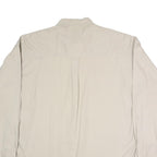 CHAPS RALPH LAUREN Mens Beige Cotton Shirt XL Classic Long Sleeve Button Front