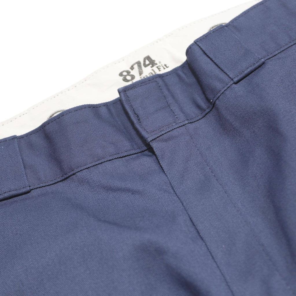 DICKIES Mens Cotton Blend Navy Regular Fit Straight Leg Trousers W36 L30