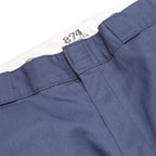 DICKIES Mens Cotton Blend Navy Regular Fit Straight Leg Trousers W36 L30