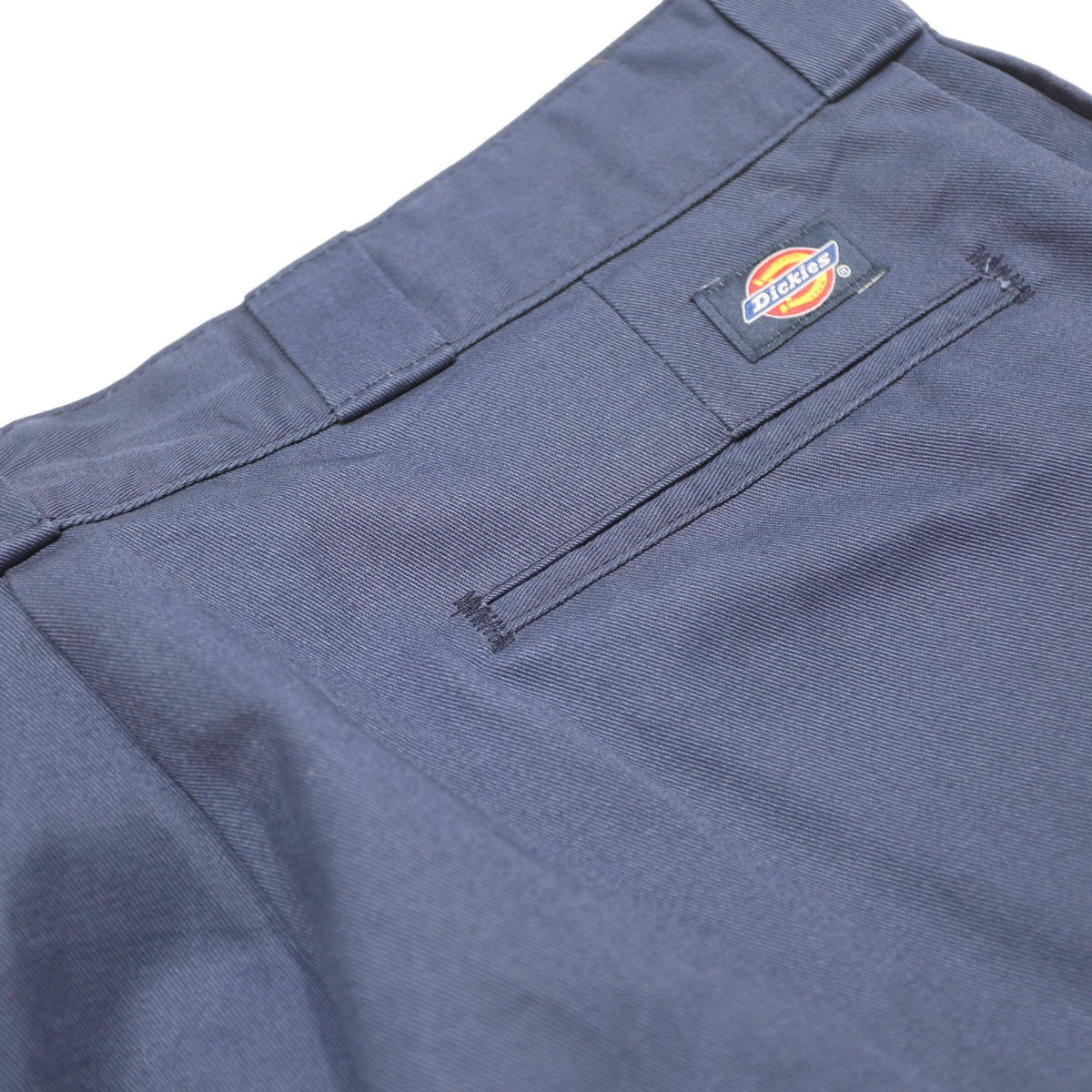 DICKIES Mens Cotton Blend Navy Regular Fit Straight Leg Trousers W36 L30