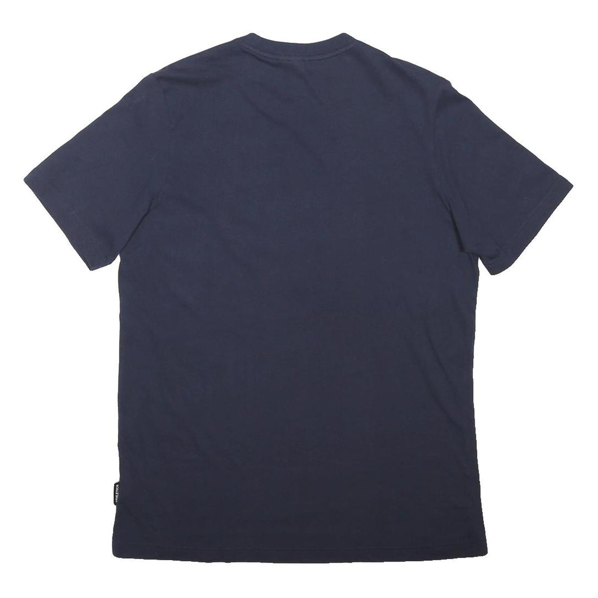 ADIDAS Mens Navy Blue Cotton Blend Graphic T-Shirt M Crew Neck Short Sleeve