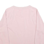 GAP Womens Pink Sweatshirt S Crew Neck Cotton Blend Logo Print