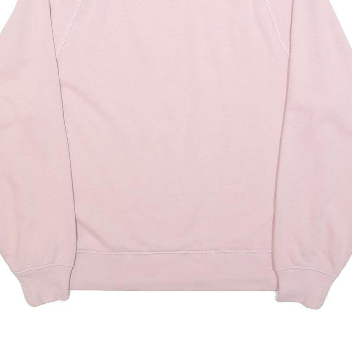 GAP Womens Pink Sweatshirt S Crew Neck Cotton Blend Logo Print
