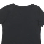 NIKE Womens Black Saints Graphic T-Shirt M Short Sleeve Round Neck Premium