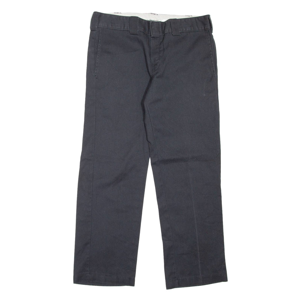 DICKIES Workwear Mens Trousers Black Slim Straight W30 L33