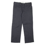 DICKIES Workwear Mens Trousers Black Slim Straight W30 L33