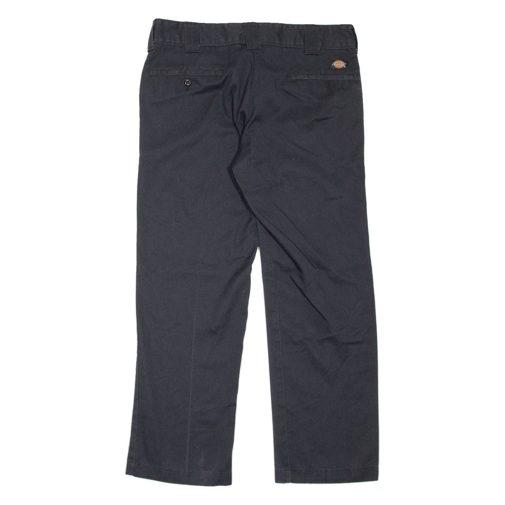 DICKIES Workwear Mens Trousers Black Slim Straight W30 L33