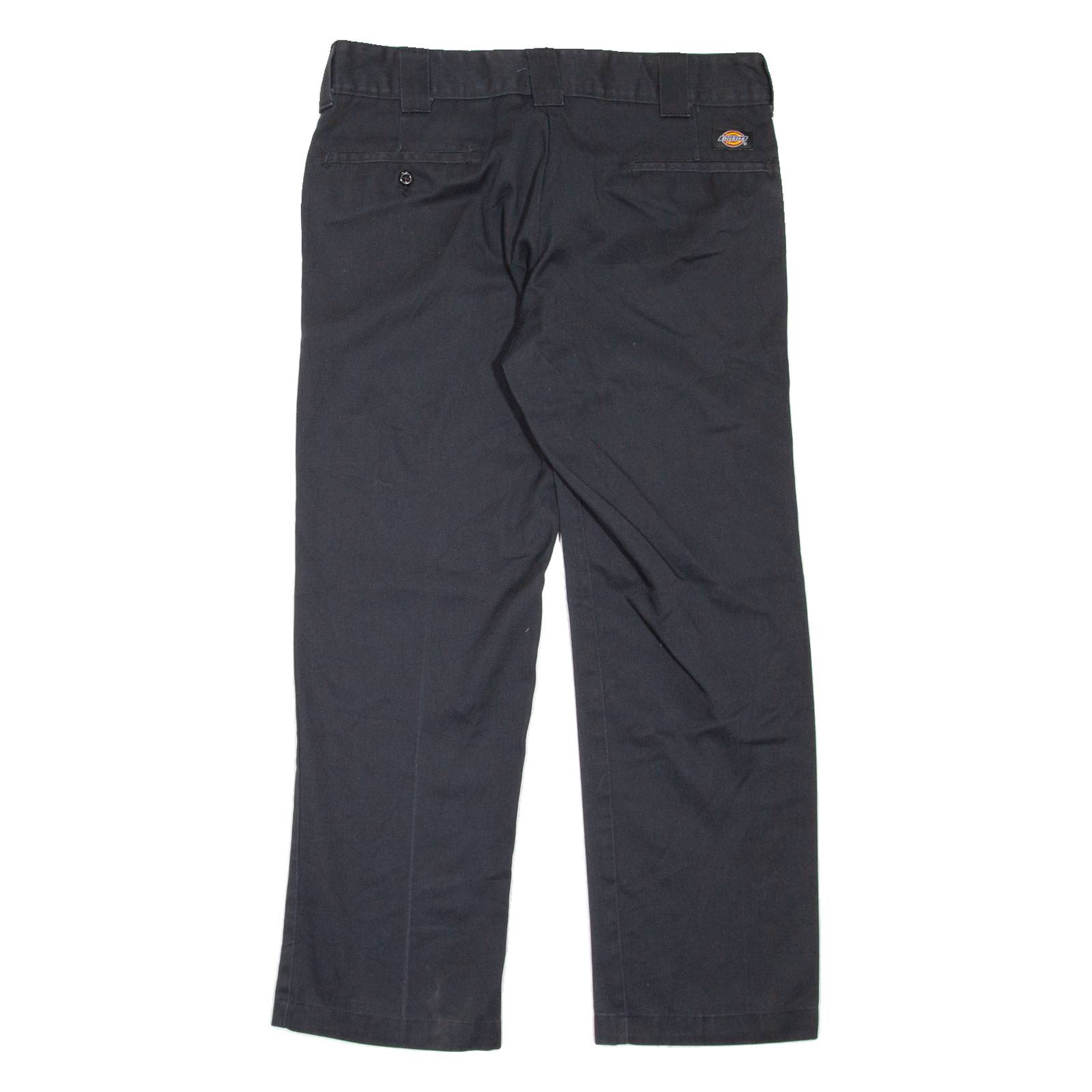 DICKIES Workwear Mens Trousers Black Slim Straight W30 L33