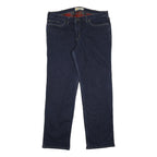 CARHARTT Blanket Lined Womens Regular Straight Denim Dark Jeans W36 L30