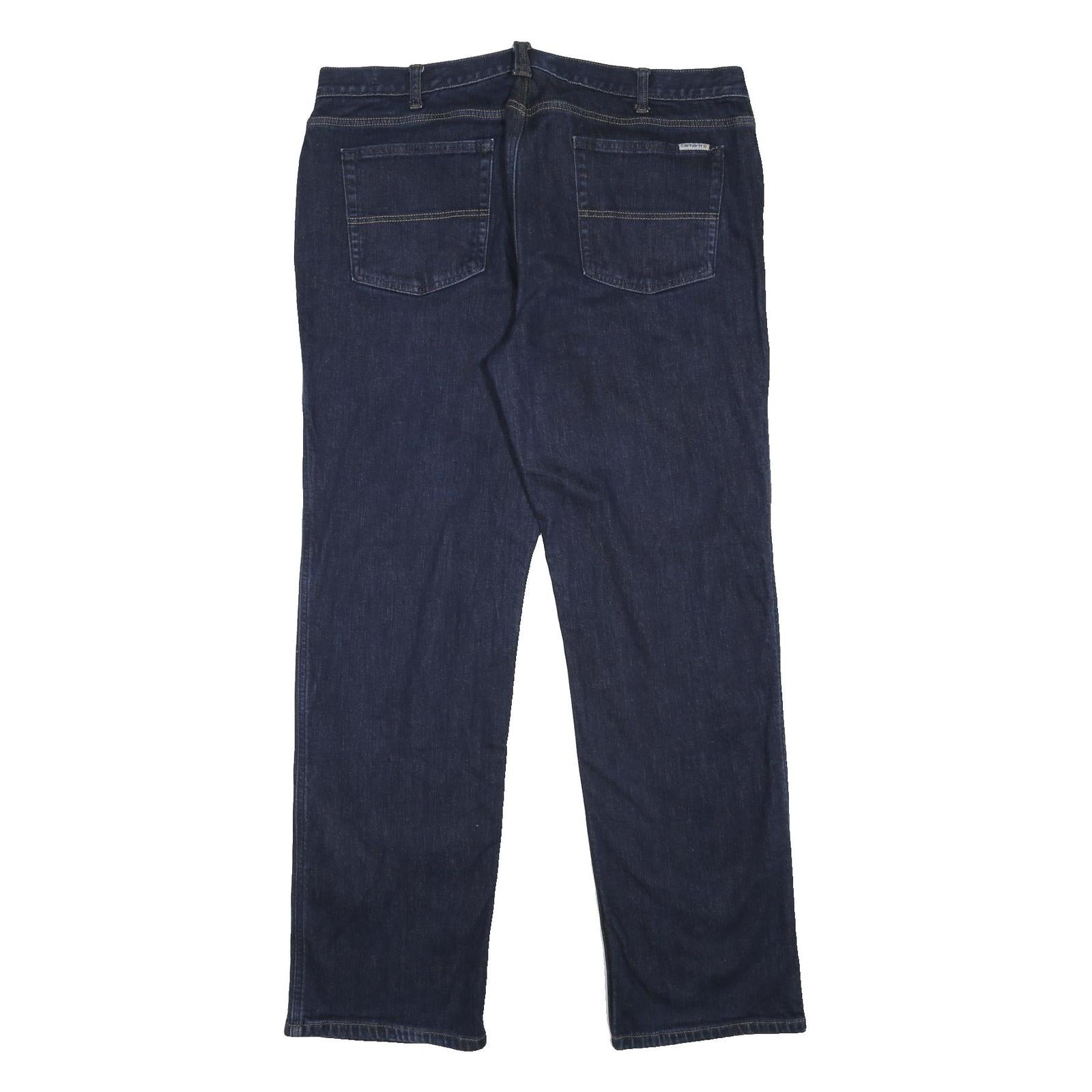 CARHARTT Blanket Lined Womens Regular Straight Denim Dark Jeans W36 L30