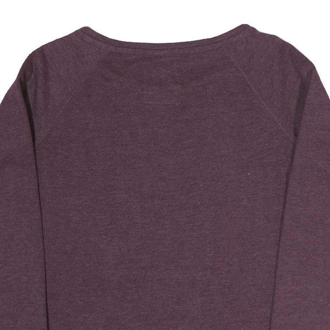 PUMA Womens Purple Authentic Sporting Goods Crew Neck UK 10 Sweatshirt Cotton