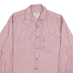 WOOLRICH Mens Pink Cotton Shirt L Long Sleeve Button Workwear Casual