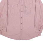 WOOLRICH Mens Pink Cotton Shirt L Long Sleeve Button Workwear Casual