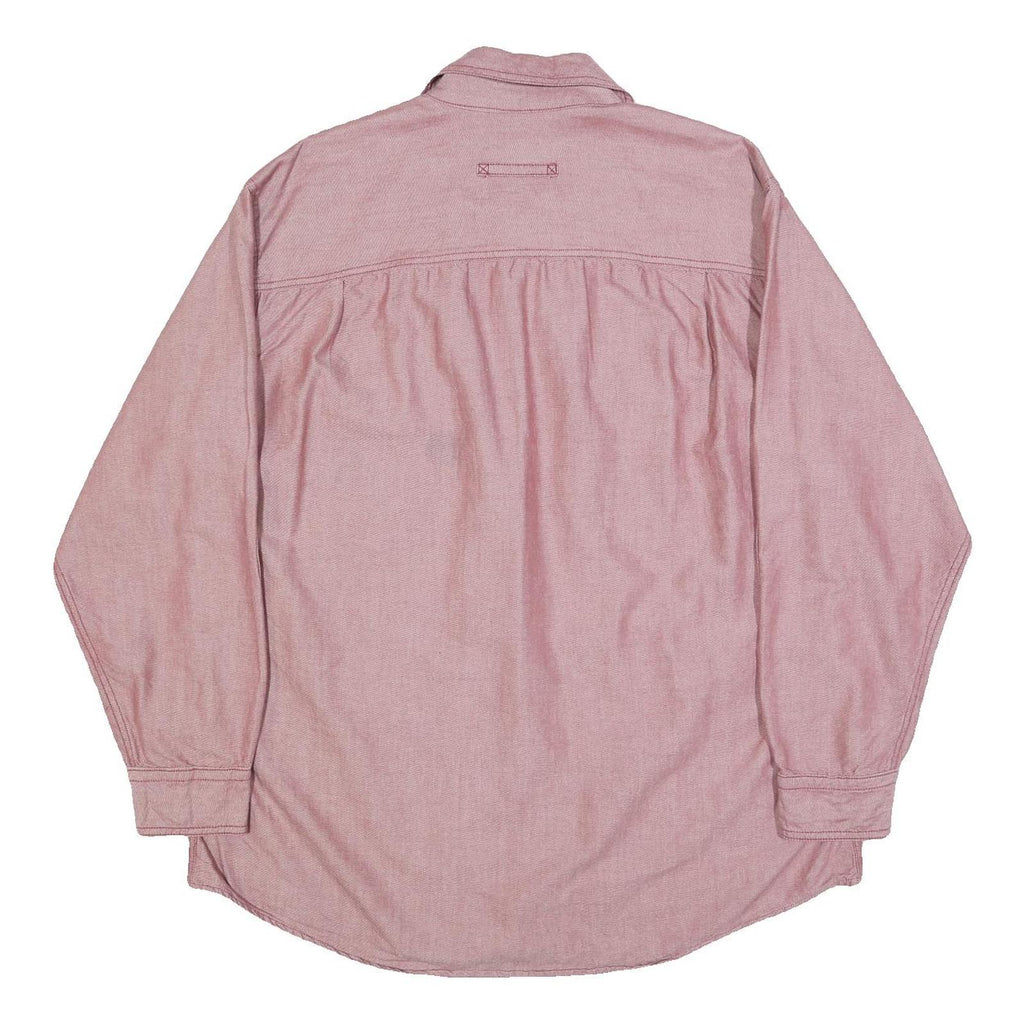 WOOLRICH Mens Pink Cotton Shirt L Long Sleeve Button Workwear Casual
