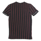 KINGS WILL DREAM Striped Mens T-Shirt Black Crew Neck XS