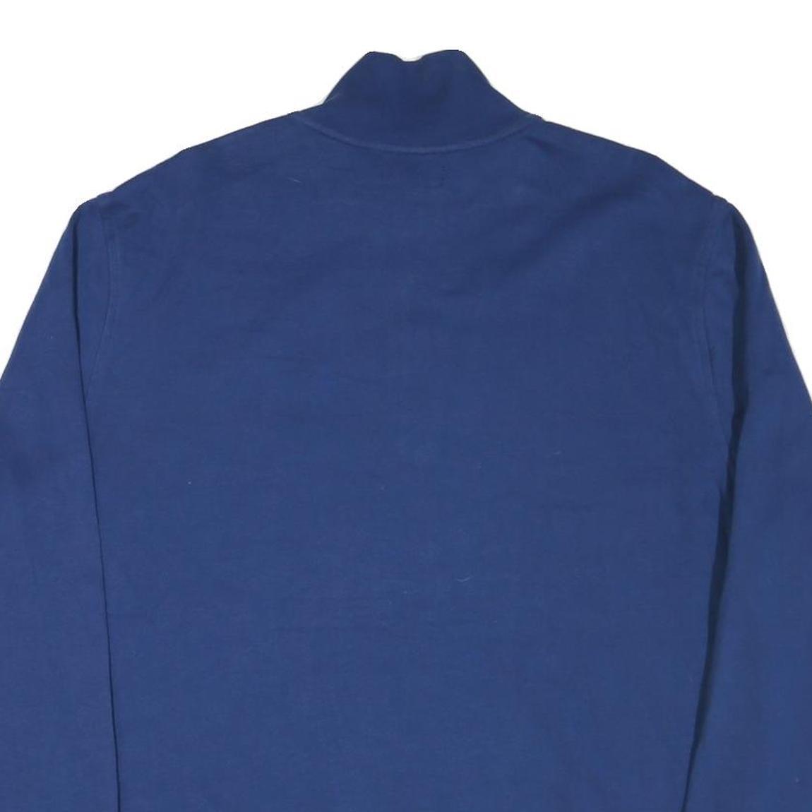NAUTICA Mens Blue Half Zip XL Cotton Blend Sweatshirt Casual Pullover