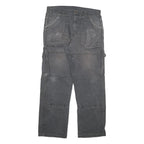 DICKIES Mens Regular Fit Straight Leg Denim Dark Grey Jeans W34 L30 Workwear