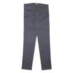 CARHARTT Mens Cotton Blend Grey Slim Straight Trousers W29 L32 Casual Workwear