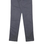 CARHARTT Mens Cotton Blend Grey Slim Straight Trousers W29 L32 Casual Workwear