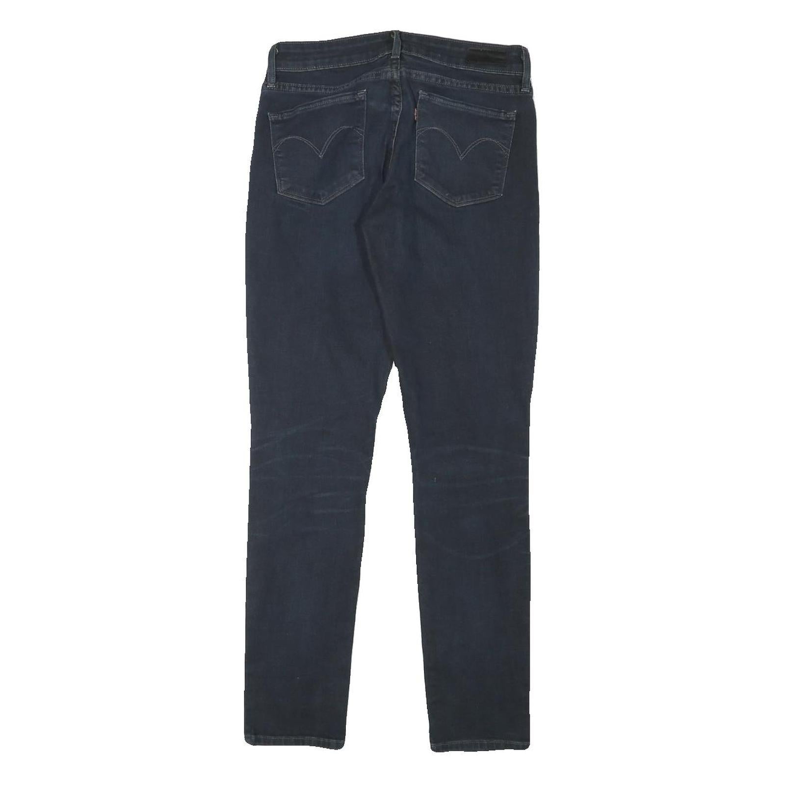 LEVI'S Womens Jeans Blue Slim Skinny Denim Medium W26 L28 Stretch Zip Fastening