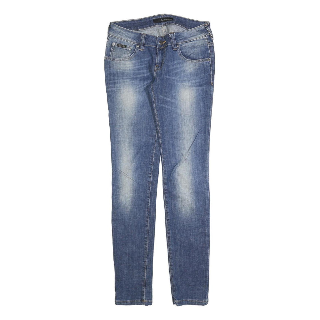 CALVIN KLEIN Womens Jeans Blue Slim Skinny Denim Medium W28 L34 Stylish Comfort