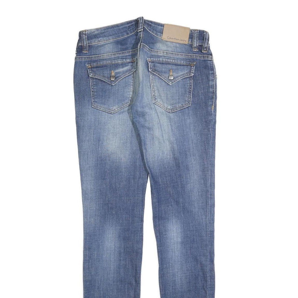 CALVIN KLEIN Womens Jeans Blue Slim Skinny Denim Medium W28 L34 Stylish Comfort