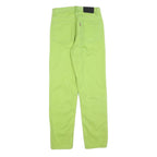 NEGIS Womens Jeans Green Regular Straight Denim W26 L28 Zip Cotton Blend