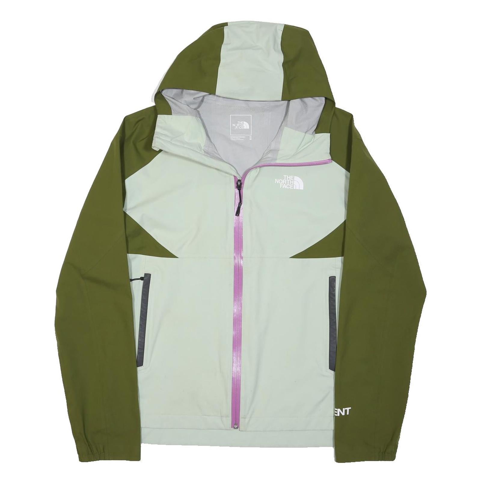 THE NORTH FACE Womens Green & Sage Zip Jacket M Polyester Blend Outdoor