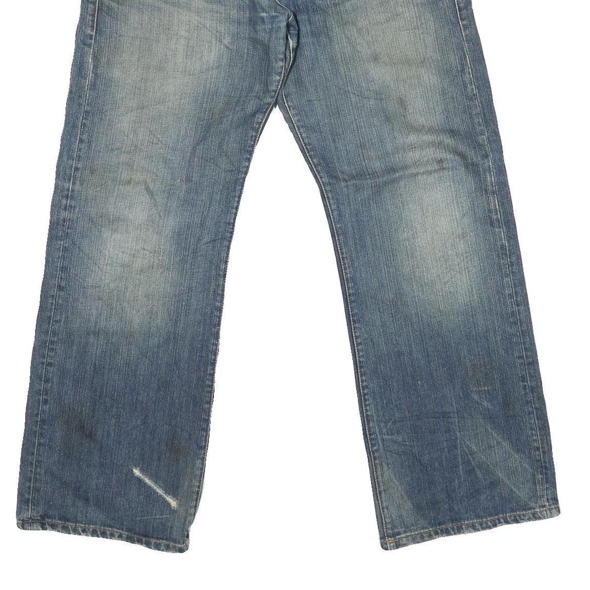 G-STAR Mens Jeans Blue Regular Straight Denim Medium W32 L31 Cotton Blend Zip