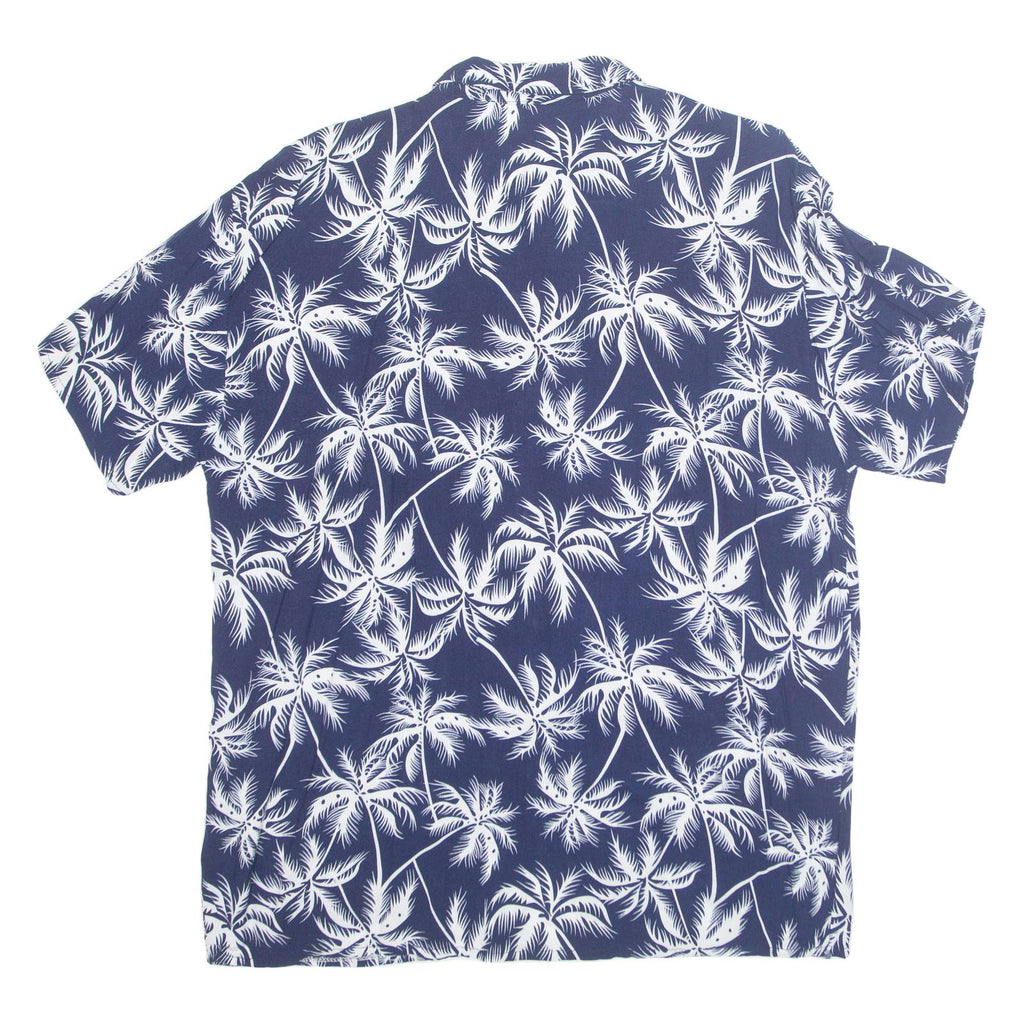 Womens Printed Blouse Blue Floral 2XL