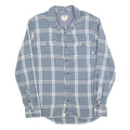 VANS Mens Blue & White Check Shirt M Cotton Blend Casual Button Down