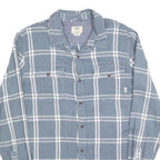 VANS Mens Blue & White Check Shirt M Cotton Blend Casual Button Down