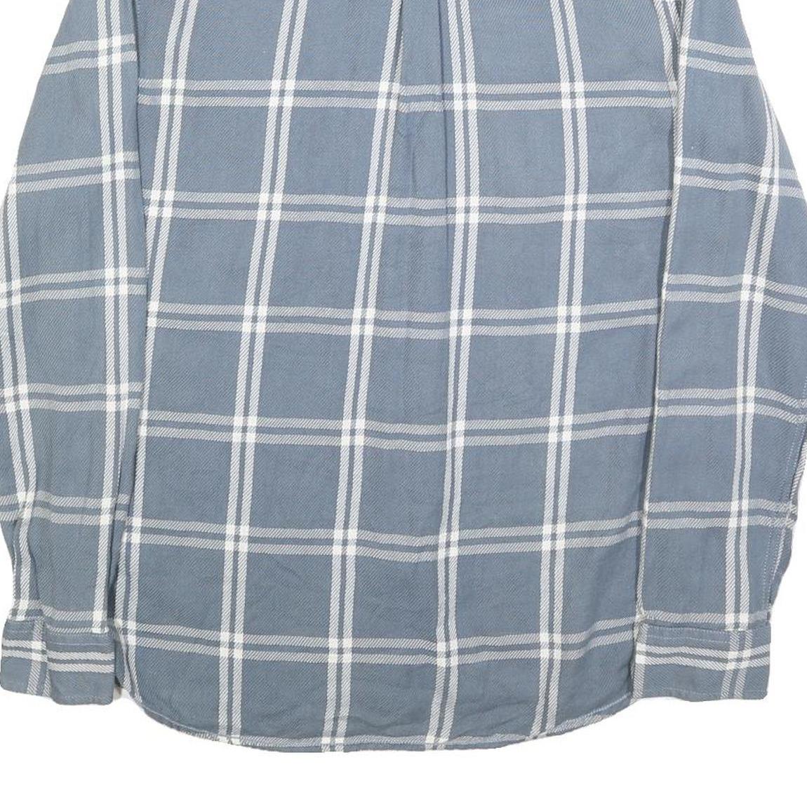 VANS Mens Blue & White Check Shirt M Cotton Blend Casual Button Down