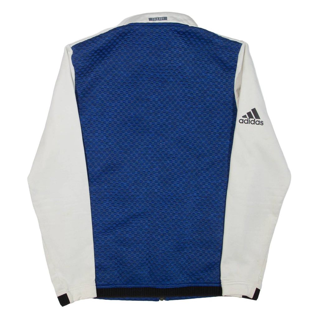 ADIDAS Mens Track Jacket Blue Colourblock S