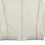 CANDA Mens Cream Jacket XL Polyester Blend Plain Zip Closure Casual Urban Style