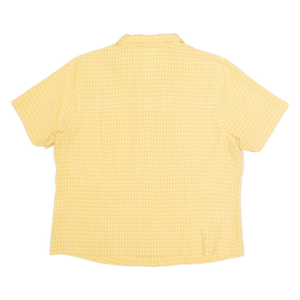 JACK WOLFSKIN Womens Shirt Yellow Check UK 12