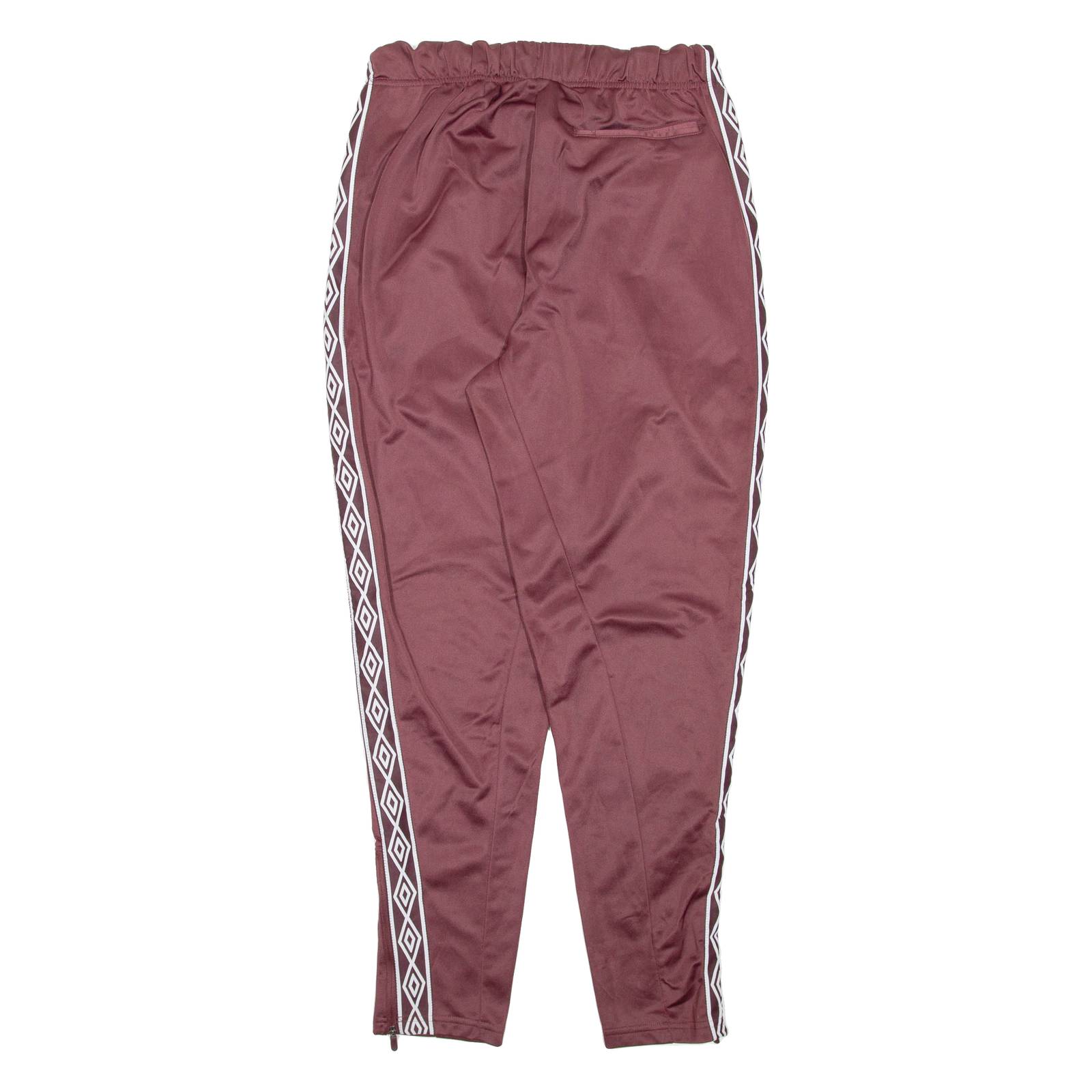 UMBRO Womens Track Pants Maroon Tapered L W30 L30