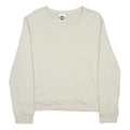 HARLEY DAVIDSON Womens Cream Sweatshirt Crew Neck M Cotton Blend Pullover
