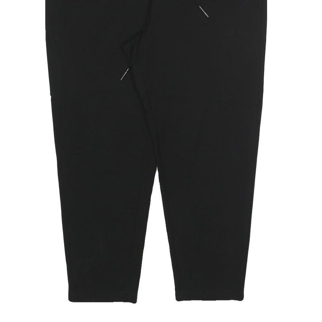 DKNY Womens Joggers Black XL W34 L23 Relaxed Tapered Polyester Blend Drawstring