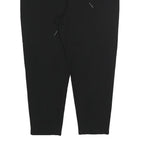 DKNY Womens Joggers Black XL W34 L23 Relaxed Tapered Polyester Blend Drawstring