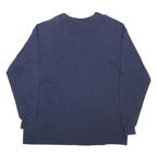 CALVIN KLEIN JEANS Mens Blue Long Sleeve Crew Neck T-Shirt XL Logo Print