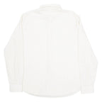 GIUSEPPE LENSA Mens Shirt Beige Striped Long Sleeve M