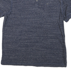 CALVIN KLEIN JEANS Mens Blue Short Sleeve Plain Polo Shirt M Cotton Casual