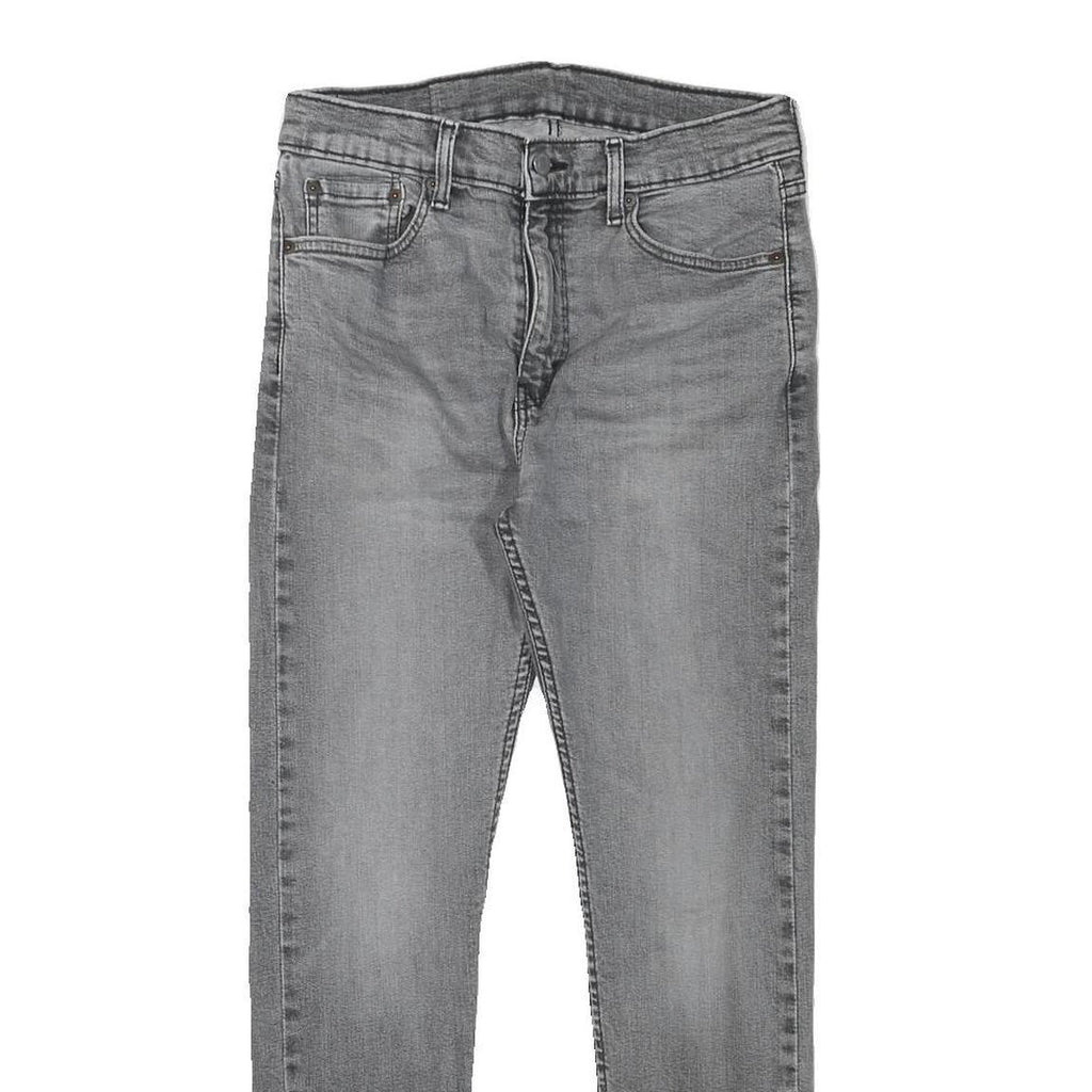 LEVI'S Mens Jeans Grey Slim Skinny Denim Light W29 L27 Zip Closure