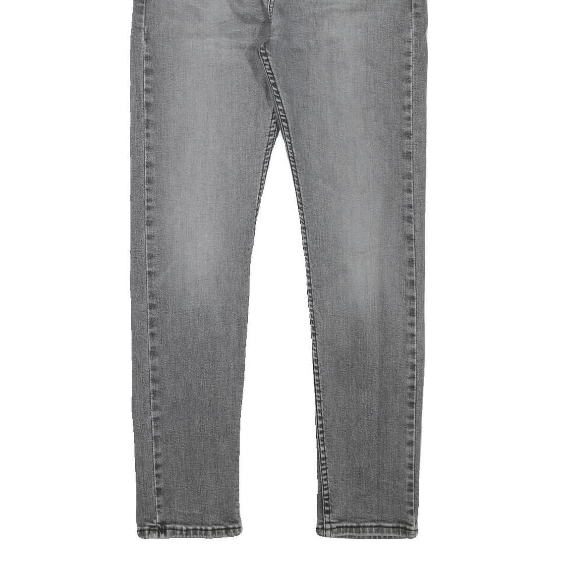 LEVI'S Mens Jeans Grey Slim Skinny Denim Light W29 L27 Zip Closure
