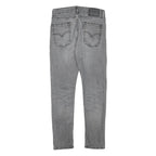 LEVI'S Mens Jeans Grey Slim Skinny Denim Light W29 L27 Zip Closure