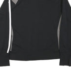 FILA Womens Black & Grey Track Jacket L Polyester Blend Zip Sportswear